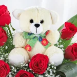 Endless Flower and Teddy Love Basket